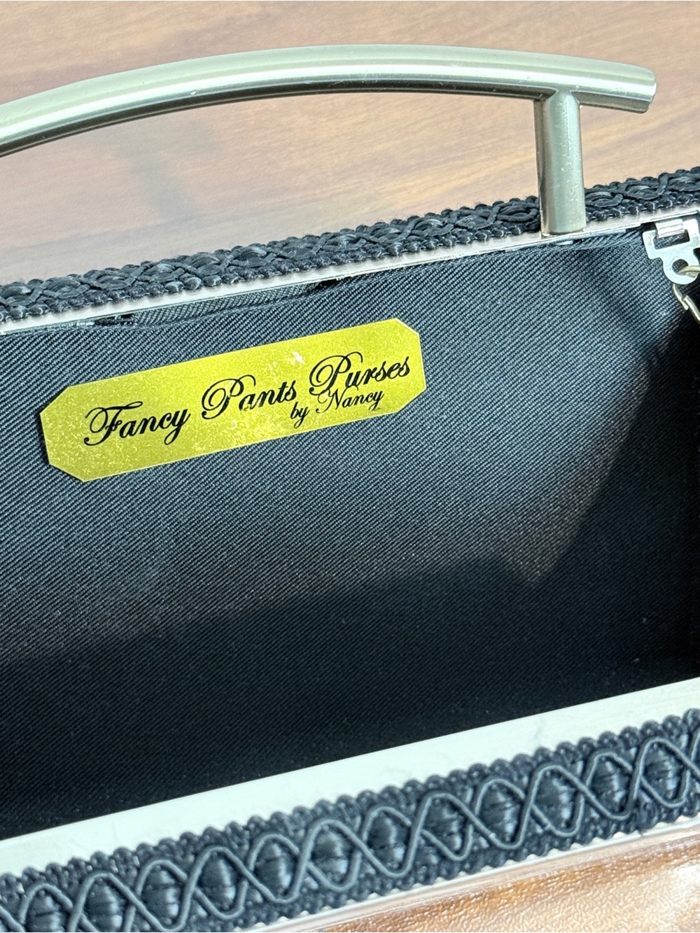 Handmade Artisan Metallic Clutch Handbag Nancy Davis Boutique - Picture 6 of 11